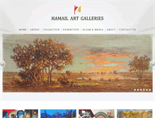 Tablet Screenshot of hamailartgalleries.com